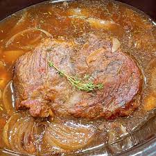 slow cooker london broil with gravy