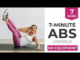 7 minute abs workout for women video
