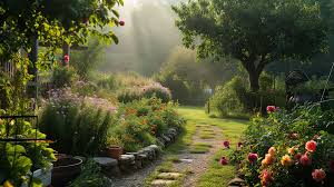 enchanting flower garden path hd