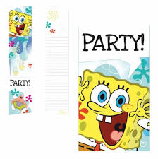 Bol Com Spongebob Thema Uitnodigingen 6 Stuks Fun Feest Party