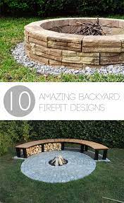 10 Amazing Backyard Diy Firepit Designs