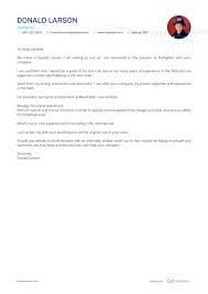 real firefighter cover letter exle