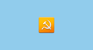 A simple horizontal tricolour of white, blue and red is … the flag: Hammer And Sickle Emoji