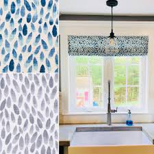 Classic crisp white, navy and cream are still fresh colors. Faux Roman Shades And Valances In Lotus Blue Or Grey Print Etsy