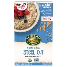 steel cut instant oatmeal organic