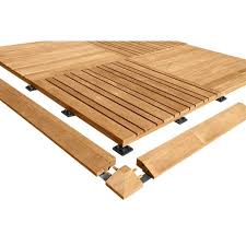Teak Wood Decking Fusion Deck Tile