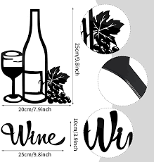 Wine Theme Decor Black Wine Glasses