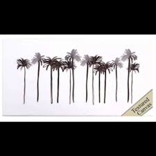 Palm Trees Ink Wall Art Tide Table