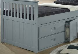 Rio Grey Captains Bed With Storage