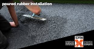 poured rubber floor installation how