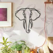 Metal Elephant Wall Art Elephant Metal