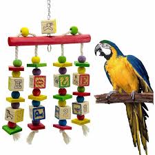 colorful parrot toys stand swing toys