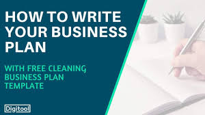how to write a cleaning business plan