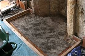 fireplace concrete for the hearth