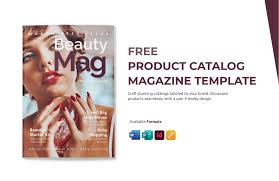 catalog magazine template in