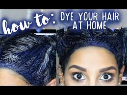how to dye your hair at home blue