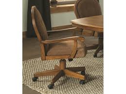 Casual dining, chair with casters, dining nooks, dining room chair cushions, swivel arm chair, swivel chair. Brooks Furniture Dining Room Caster Swivel Chair 21518c Schmitt Furniture Company New Albany