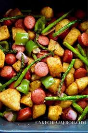 air fryer turkey sausages and potatoes