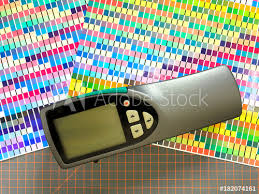 Spectrophotometer Color Chart With Measurement Tool