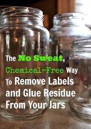 remove labels and glue residue