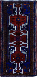 persian hamadan village rug 1 55x0 75
