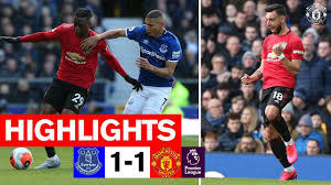 Resultado online manchester united vs everton. Highlights Everton 1 1 Manchester United Premier League 2019 20 Youtube