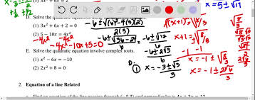C Solve The Quadratic Equations Using