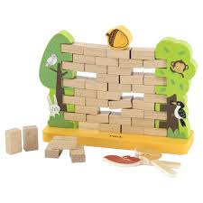 Viga Wooden Wall Build Topple Game