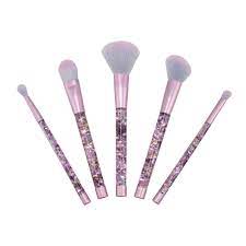 can couture by margaret josephs makeup brush set glitter 5 piece blue