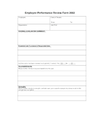 Evaluation Forms Best Of Employee Appraisal Form Template