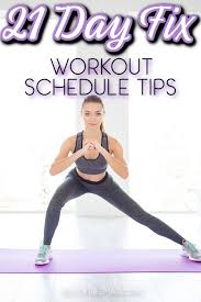 21 day fix workout order schedule