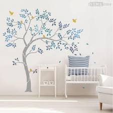 Tree Stencils Nursery Stencils Wall