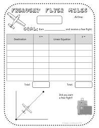 linear equations and graphs activity