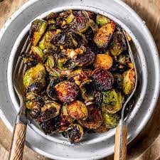 maple balsamic roasted brussel sprouts