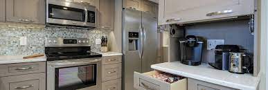 Sink base cabinet has 2 wood drawer the 60 in. Showroom Iowa Kitchen Cabinet Installation Co Heartland Design