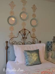 A Gold Stenciled Accent Wall In My