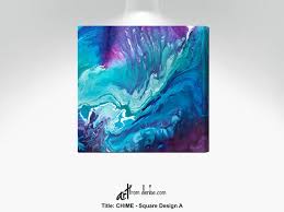 Large Abstract Canvas Wall Art Teal