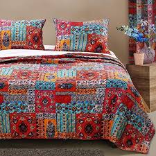bohemian bedding boho chic quilt set