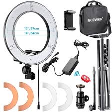 Neewer 14 Inch 36w 5500k Led Dimmable Ring Video Light Kit For Camera Smartphone 699618412406 Ebay