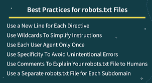 robot txt seo best practices common