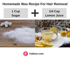 homemade wax recipes for hair removal