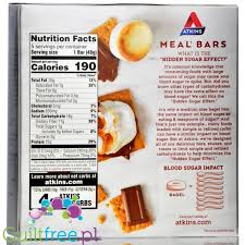atkins meal s mores protein bar box of