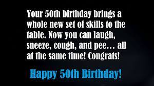 50th birthday humor quotes, group 1 Funny 50th Birthday Wishes 52 Humor Messages Quotes Sayings On Birthday
