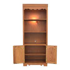 broyhill lighted bookcase cabinet 82