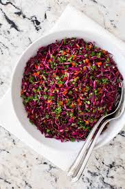 Asian Red Cabbage Slaw - The Café Sucre Farine