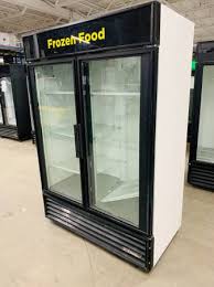 True 2 Door Glass Display Freezer