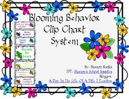 Blooming Flowers Behavior Clip Chart