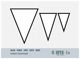 triangle banner svg bunting flag