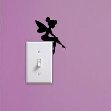 Tinkerbell Light Switch Wall Decal Removable Vinyl Wall