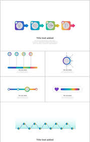 Colorful Linear Association Flow Chart Ppt Element